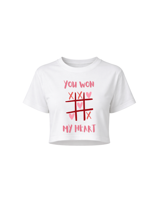 You Won My Heart Crop Top