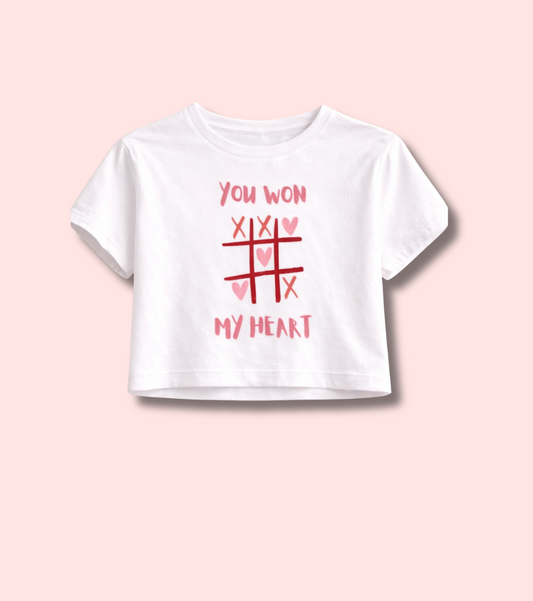 You Won My Heart Crop Top