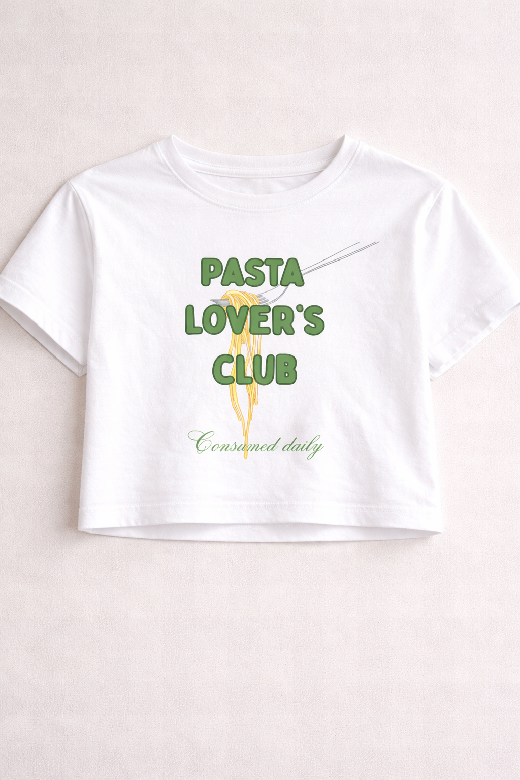 Pasta Lovers Club Crop Top