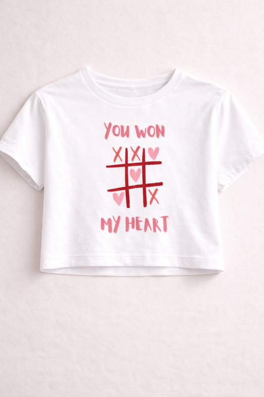 You Won My Heart Crop Top