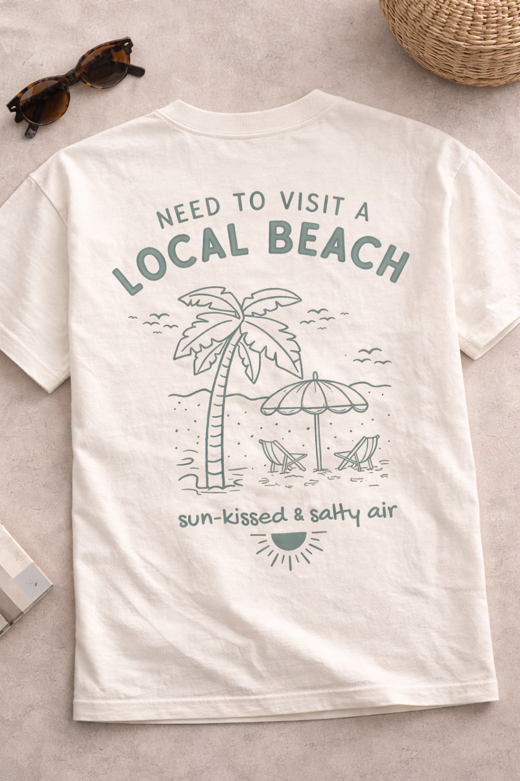 Need to visit a local beach Oversized  T-Shirt