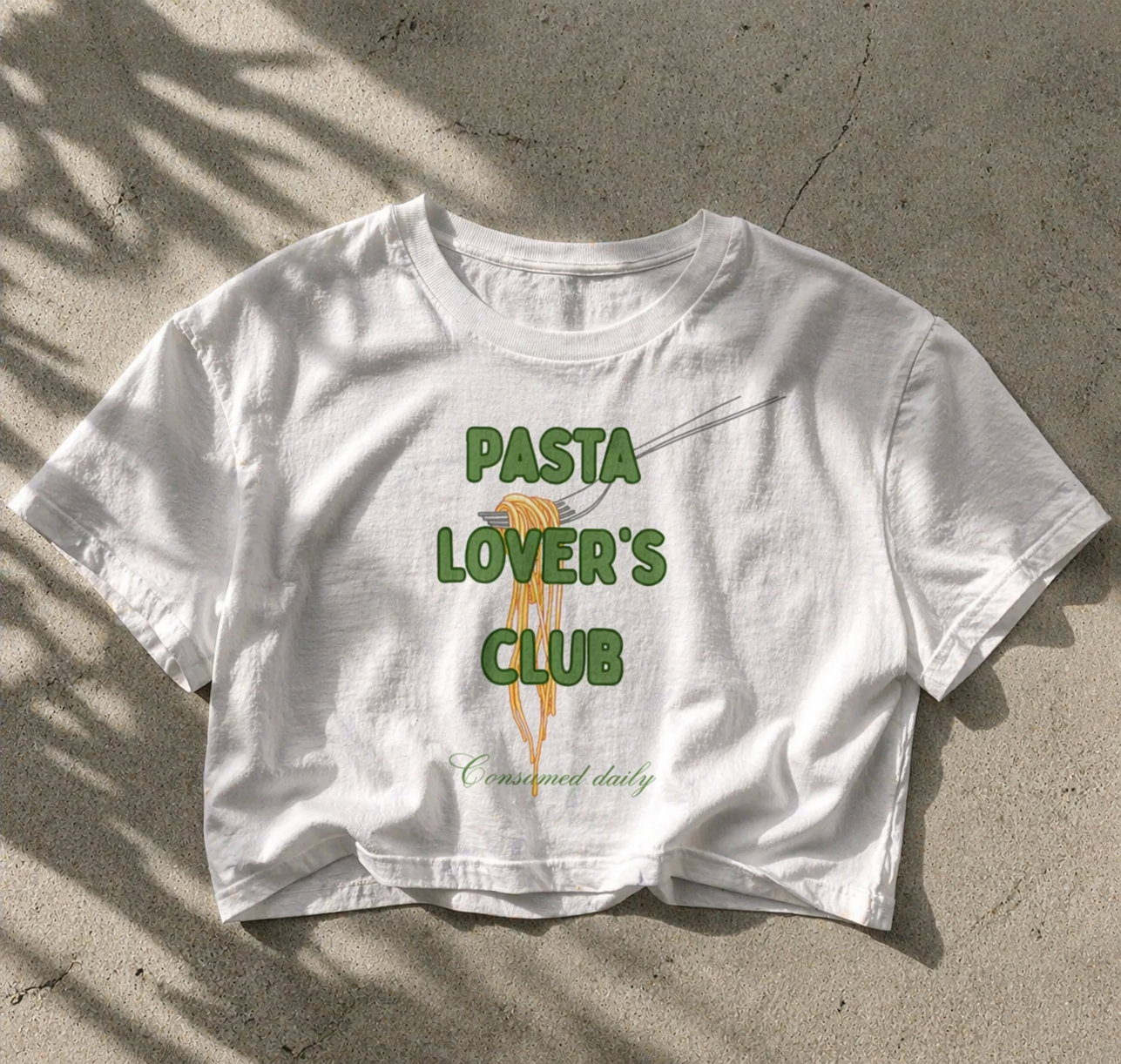 Pasta Lovers Club Crop Top