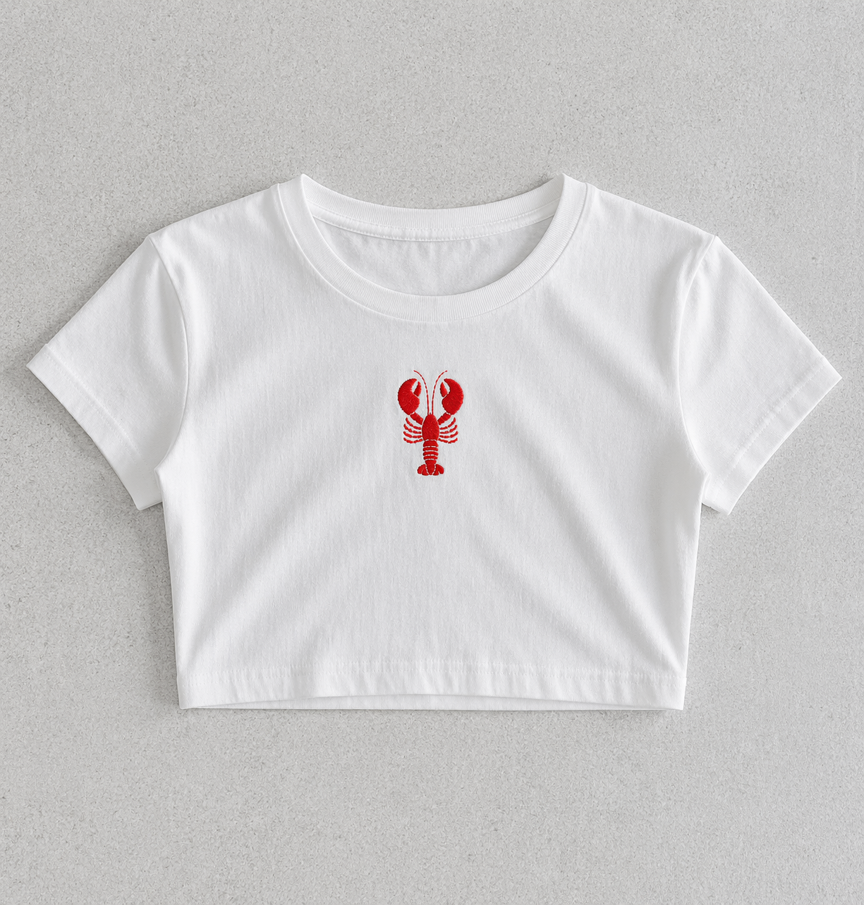 Lobster Embroidery Baby Tee