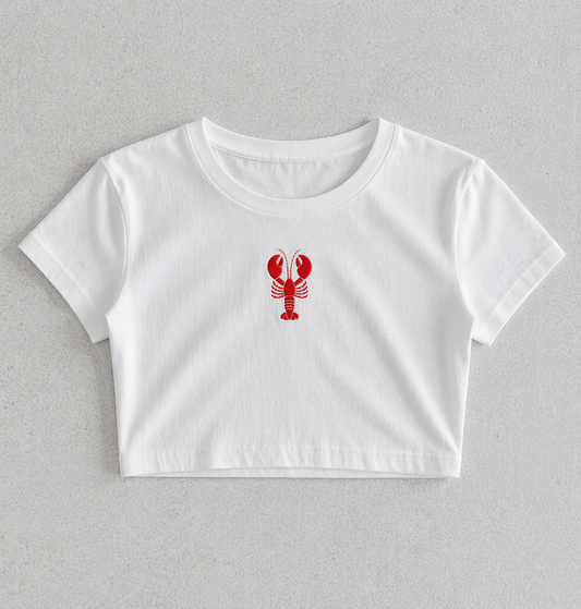 Lobster Embroidery Baby Tee