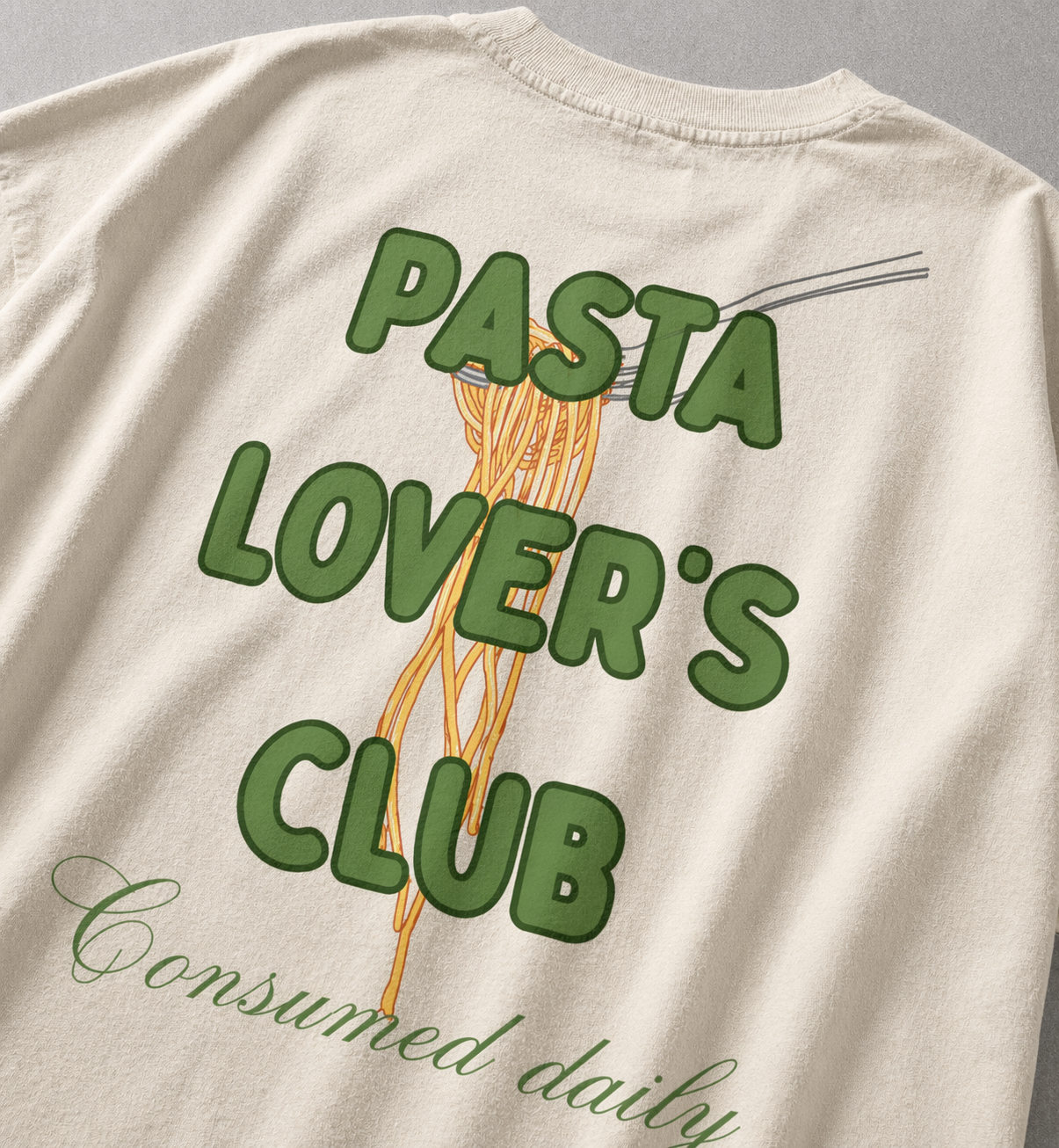 Pasta Lovers Club Oversized T-Shirt