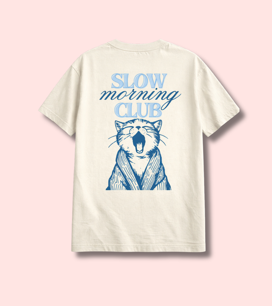 Slow morning club Oversized  T-Shirt