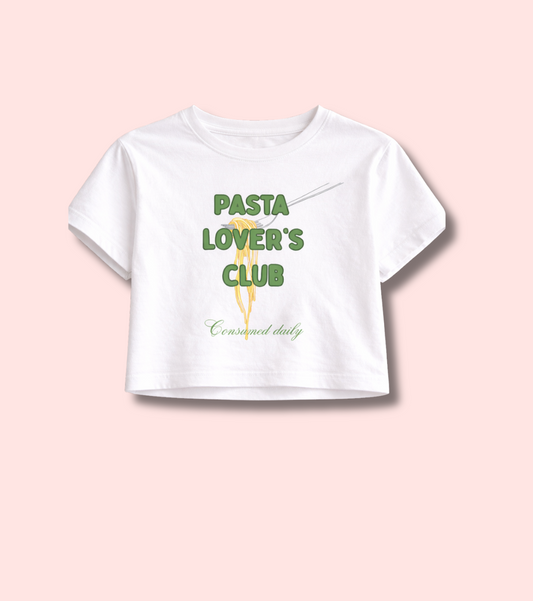 Pasta Lovers Club Crop Top